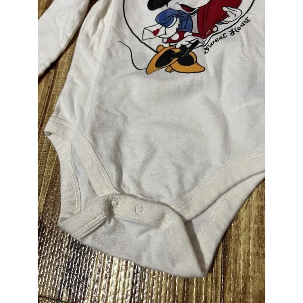Disney Baby Gap Minnie Mouse One Piece Snap Up 6-12 M